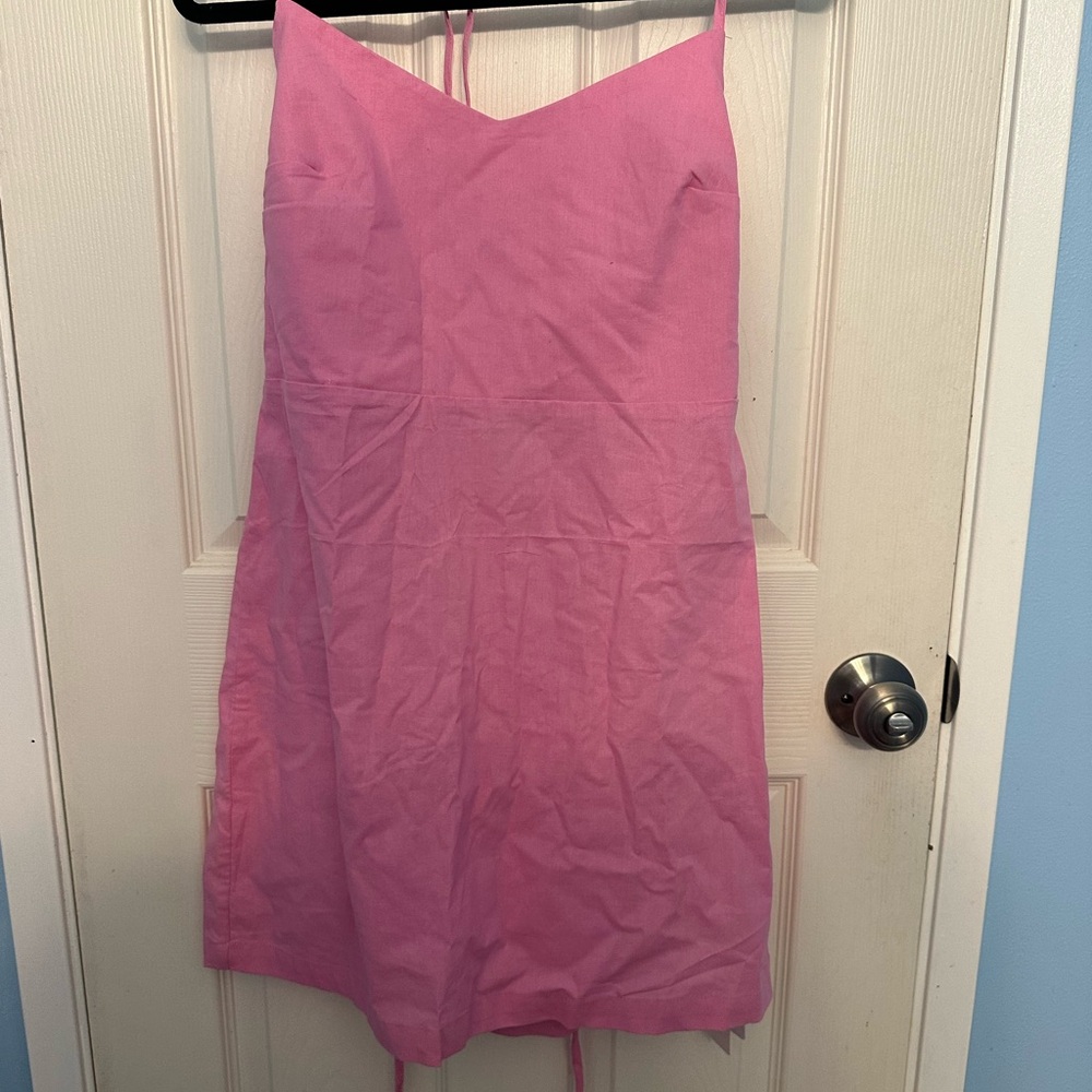 Commense Pink Sleeveless Dress
